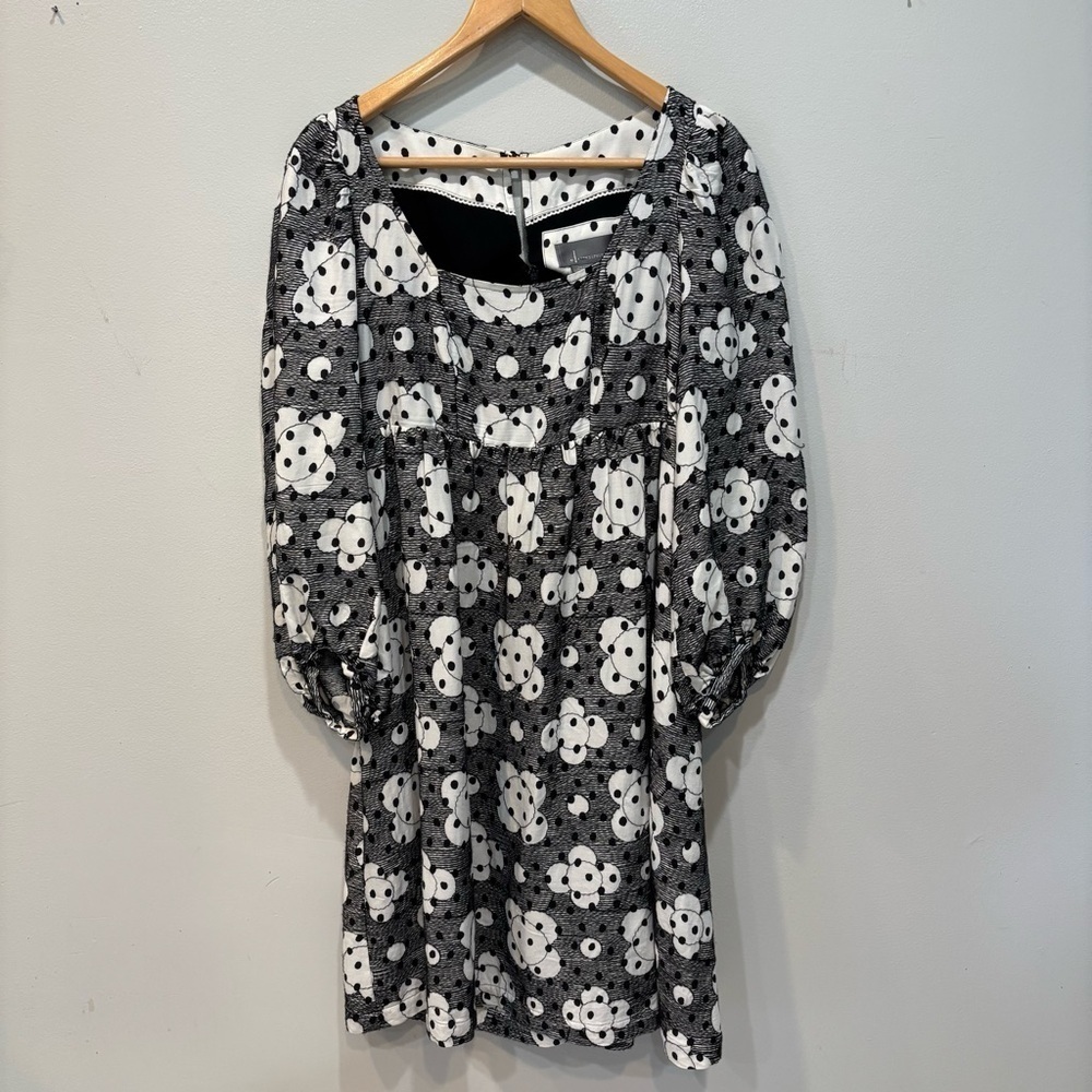 Anthropologie Jane Babydoll Textured Lined Dress Women’s Size 4 (US)